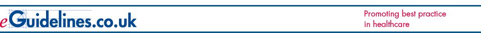 Home page eGuidelines.co.uk